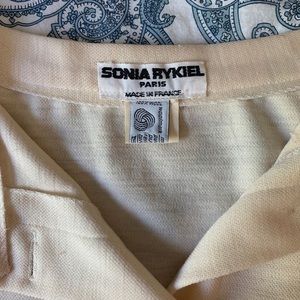 1970s Sonia Rykiel Paris Midi Wool Button Skirt